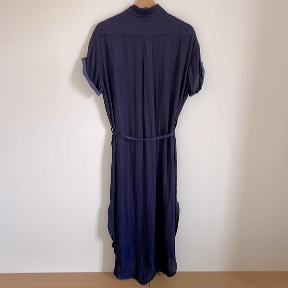 Skylar+Madison Silky Oversized Button Front Shirtdress - Picture 3 of 5